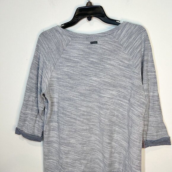 COLUMBIA SPORTSWEAR Shirt L Womens Grey Aztec Print Boho‎ Top Size Large - Picture 5 of 11